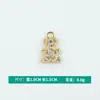 Brincos de Pingente de Diamante Dourado Moda Liga de Urso Simples Coreana Pulseira Joias Acessórios DIY