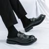 Zapatos de cuero pequeños semi-arrastre de verano nuevos de AliExpress, talla grande transfronteriza, moda, zapatos formales casuales, zapatos de negocios de comercio exterior