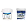Tinta epóxi autonivelante para piso de areia colorida para interior e exterior, resistente ao desgaste, antiderrapante, tinta para piso de cimento, tinta com aspecto de mármore natural