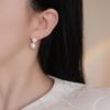 Aretes de Circonita Microincrustada de Lujo Ligero de Alta Gama para Mujer, Diseño Nicho, Aretes Elegantes, Nuevos Aretes de Moda 2025