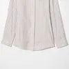 Comércio Exterior Roupas Femininas 2026 Verão Moda Europeia e Americana Elegante Solta Gola Polo de Botão Único Camisa Listrada para Mulheres K41745