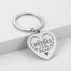 Europeu e americano Cross-border Aço Inoxidável Keychain Love Pendant Key Brand Titanium Steel Marca Militar Pode ser galvanizado a vácuo