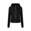 Sudadera oversize colorida estilo retro americano con cremallera grande y diseño de bloques de color, nueva colección de otoño, chaqueta con cremallera elegante y entallada para mujer