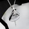Estilo Coreano y Japonés Nueva Niña de Ballet Cadena de Suéter Versátil Collar Largo Accesorios para Ropa Joyería Colgante Estilo Diamante Azul