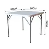 Mesa Plegable de Plástico Moderna y Sencilla Moldeo por Soplado Mesa Cuadrada Plegable para Puesto Mesa de Comedor para el Hogar Mesa Portátil para Camping al Aire Libre