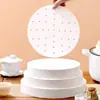 Suministros del Fabricante Papel Desechable Antiadherente para Vaporera, Forros de Papel de Aceite de Silicona para Tamales, y Papel Redondo para Vaporera al por Mayor para Uso Doméstico