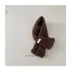 Bufanda de Punto Coreana Nueva para Niños Otoño e Invierno 2025 Etiqueta de Moda Calentador de Cuello de Hilo Rizado para Niños y Niñas Venta al por Mayor