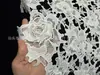 Vendas Diretas da Fábrica! Aplique Estéreo 3D Solúvel em Água Bordado Computadorizado Renda de Seda Leite Renda Bordada Acessórios de Vestuário