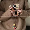 Adequado para Capa de Celular Huawei Pura80 Listrado de Leopardo Gato Preto, Design de Desenho Animado de Alto Valor Huawei Pura70Pro