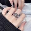 Anillo abierto con goteo de aceite rojo para el año de nacimiento, estilo frío, personalidad de alta calidad, anillo apilado de moda que combina con todo para mujeres