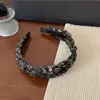 Faixa de Cabelo de Moda de Alta Qualidade para Mulheres, Presilha Casual Estilo Coreano, Acessórios de Cabelo Super Feéricos e Doces, Faixa Versátil, Faixa de Cabelo com Trança de Pérolas
