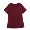 Foto Real de Moda Simple de Verano 2026, Blusa Elegante de Corte Holgado para Mujeres de Tallas Grandes, Top Elegante y Adelgazante de Talla Grande