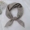 Pañuelo Cuadrado de Flores de Anacardo y Paisaje para Mujer 58X58 Algodón Transpirable Popular Pañuelo para la Cabeza Pañuelo Delgado Retro Europeo y Americano