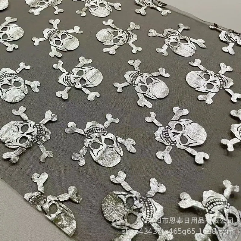 万圣节 骷髅头 银色