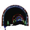 Fábrica de fabricação de arco de modelagem de luz LED para decoração de rua ao ar livre, iluminação de cidade, decoração de feriado, paisagem, lâmpada de rua cruzada