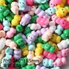 Desenho Animado Fofo Mini Animal Resina DIY Acessórios de Joias Criativos Pequenos Enfeites de Mesa Chaveiro Venda Mista