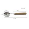 Aço inox ouro rosa colher de medição de nogueira colher de medição com balança colher de medição copo de medição cozinha assar colher de tempero