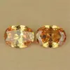 20 Cores Diamante Oval Zircônia Cúbica Sintética Pedra Solta Anel DIY Gema Artificial Zircônia em Forma de Ovo