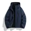 Chaqueta Tres en Uno para Mujer, Senderismo al Aire Libre, Cortavientos, Impermeable y Cálida, Conjunto de Dos Piezas para Hombre, Chaqueta de Montañismo con Logo Estampado Personalizado