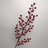 Fruta Roja de Acebo Fruta de Acebo Flor de Año Nuevo Material de Flor Roja Accesorios para Cubo de Año Nuevo Material de Flor Decoración para el Hogar de Año Nuevo Flor Artificial