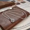 Adornos de plata pura S925 colgante de personalidad Xizang zachilam giratorio diamante mortero colgante de estilo étnico colgante redondo