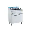 Fritadeira Elétrica Vertical Dupla de Uso Comercial, Equipamento de Grande Capacidade para Fritar Frango e Batatas Fritas, Fritadeira de Imersão Vertical com Controle de Temperatura