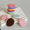 Esponja almohadilla para el pulgar para corrector y maquillaje BB, esponja almohadilla de pata de gato, esponja cuadrada de colores, venta al por mayor desde el fabricante
