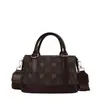 Nova bolsa tiracolo color block patchwork estilo comércio exterior para mulheres, bolsa tote balde versátil retrô europeia e americana, bolsa de ombro estampada moderna