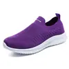 Explosiones Transfronterizas Zapatos Casuales de Color Sólido con Suela Gruesa para Hombres y Mujeres Zapatilla de Deporte para Pareja Zapatos de Correr de Malla a la Moda