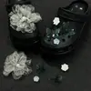 Diapositivas para Zuecos Estilo Nuevo Corazón Dulce Rosa Cereza Hebilla de Zapato de Perla Resistente Moda Accesorios Desmontables DIY