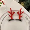 Galhadas grampo de cabelo de natal enfeites acessórios de cabelo infantis adultos feminino fofo clipe de veado adereço de cabeça para festa de fim de ano
