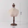 Soporte de exhibición de collar para cuello de retrato, soporte para collares, soporte para accesorios de joyería y sombreros, toalla para babas de mascotas para sesión de fotos en vivo