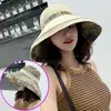 Sombrero de Pescador de Estilo Étnico de Doble Cara para Mujer, Sombrero de Sol de Verano con Ala Ancha, Sombrero de Sol Anti-UV para Viajes