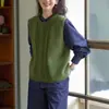 Colete Casual Loose sem Mangas Retro Japonês para Mulheres, Nova Moda Outono/Inverno 2026, Peça de Roupa Externa da Moda