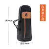 Bolsa Gruesa y Acolchada para Suona de 4 Piezas, Bolsa para Trompeta Folclórica, Bolsa de Hombro Única para Instrumento, Se Puede Imprimir con Logo, Tela Oxford Negra
