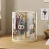 Caja de Exhibición Giratoria para Muñecas, Caja de Almacenamiento para Colgantes Labubu, Muñeco de Peluche Colgante Transparente, Muñeca de Vinilo, Giratoria a Prueba de Polvo