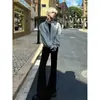 Calça Social Lisa Simples com Caimento Outono 2026 Masculina Retro Americana Versátil Sem Passar Toque de Luxo Micro Flare Longa