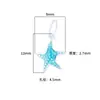 Prata de Lei S925 Pingente de Estrela do Mar Azul com Gotejamento de Óleo Estilo Ins Pingente de Estrela Assimétrico Pulseira DIY Pulseira Acessórios de Prata