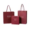 Tienda de Joyería Caja de Joyería Bolsa de Papel Portátil China Oro Zhou Dasheng Templo Viejo Fengxiang Viejo Bolsa de Compras de Joyería China