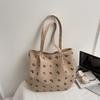 Bolsa de Lona Casual de Grande Capacidade para Mulheres 2026 Nova Leve Versátil Bolsa de Ombro Estilo Preguiçoso Bolsa Tote para Estudantes
