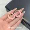 Pendientes Rosas con Glaseado de Goteo, Dulces y Sencillos para Mujer, Diseño de Nicho, Elegantes y a la Moda, Lujo Accesible, Pendientes de Gama Alta, Pendientes