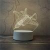 Fabricante Luz Nocturna 3D Creativa Lámpara de Mesa Pequeña Regalo de Navidad Regalo para Evento Base de Placa Acrílica Venta al por Mayor