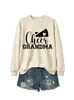 Sudadera deportiva casual cómoda versátil para mujer cheer grandma Amazon eBay tienda independiente capa base