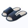 Pantuflas de Algodón y Lino para Mujer Celebridad de Internet Cómodas para el Hogar de Lino para Cuatro Estaciones de Suela Gruesa para Exteriores Estilo Japonés Primavera y Otoño Venta al por Mayor Antideslizantes