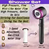 Chuveiro de Alta Pressão Economizador de Água Preto Roxo 4 Modos Ajustáveis Parada de Água com Uma Tecla Filtro para Água Dura com Cartucho de Filtro Embutido para Uso Exclusivo no Chuveiro