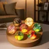Cuentas de Vidrio de Colores Bola de Cristal Luminosa Cielo Estrellado Luz Nocturna Decoración Creativa de Escritorio para el Hogar Adornos Regalos Navideños