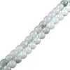 Jade natural de tianshan cuentas redondas cuentas de jade blanco dorado birmano material para collares de cuentas sueltas accesorios de joyería DIY cuentas