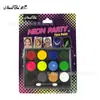 Huaba Pintura Facial de Aceite de 12 Colores Color Fluorescente Perlado Pintura Facial para Niños Pintura Facial de Halloween Pintura Facial para Fiestas