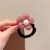 Elástico de Cabelo Infantil Estilo Ano Novo Laço Vermelho Elástico de Cabelo para Meninas Prender o Cabelo em Tranças, Alta Elasticidade Elástico de Cabelo para Rabo de Cavalo de Bebê