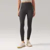 Pantalones de Yoga para Mujer de Nylon 66 con Tejido Cepillado, Cintura Alta, Levanta Glúteos, Absorbentes de Humedad, Transpirables, Pantalones Deportivos Elásticos de 24"
